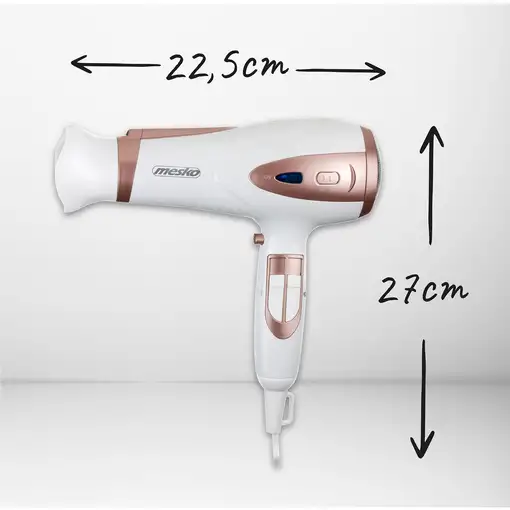 Secador de Pelo Profesional Iónico 3 Niveles Temperatura, MS2274, Mesko