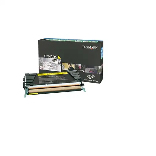 Lexmark C734A1YG cartucho de tóner 1 pieza(s) Original Amarillo