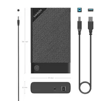 AISENS Caja Externa 3.5\ ASE-3529B SATA A USB 3.0/USB3.1 Gen1, Negra