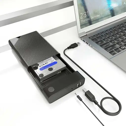 AISENS Caja Externa 3.5\ ASE-3529B SATA A USB 3.0/USB3.1 Gen1, Negra