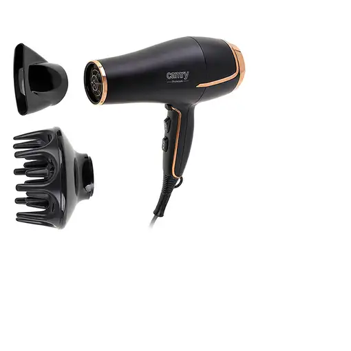 Camry Premium CR 2255 secador 2000 W Negro, Oro
