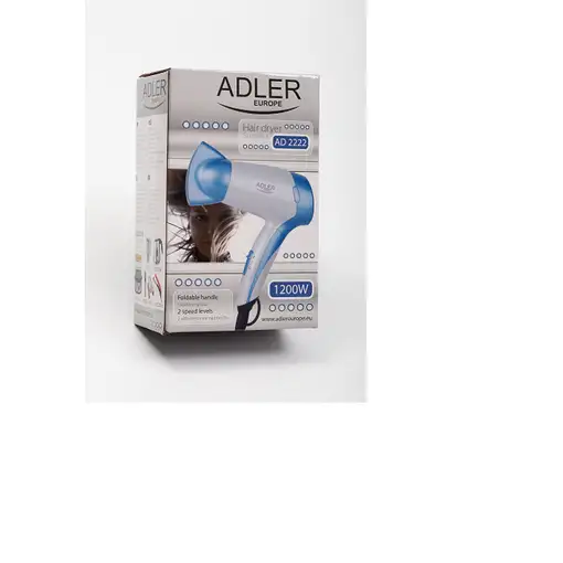 Adler AD 2222 secador 1200 W Azul, Blanco