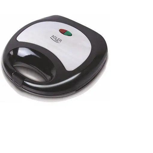 Adler AD 3015 sandwichera 750 W Negro, Plata