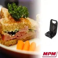 MPM MOP-19M sandwichera 750 W Negro, Acero inoxidable