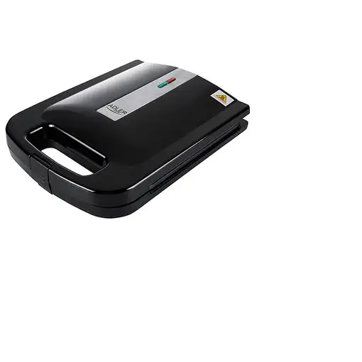 Adler AD 3055 sandwichera 2000 W Negro, Plata