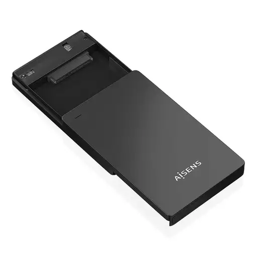 AISENS Caja Externa 2.5″ 9.5mm SATA a USB-C USB3.1 Gen1, Negra