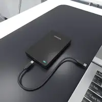 AISENS Caja Externa 2.5″ 9.5mm SATA a USB-C USB3.1 Gen1, Negra