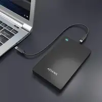 AISENS Caja Externa 2.5″ 9.5mm SATA a USB-C USB3.1 Gen1, Negra