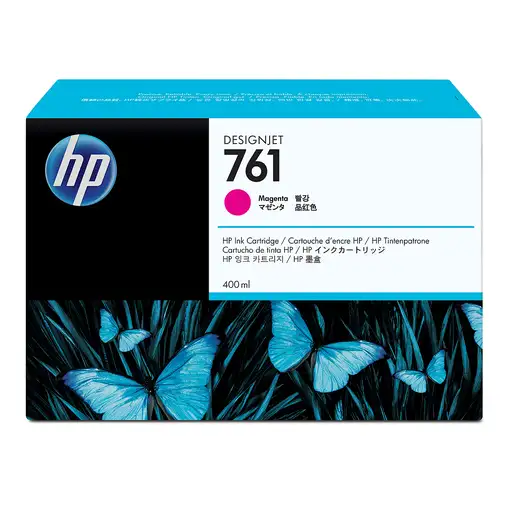 HP Cartucho de tinta DesignJet 761 magenta de 400 ml