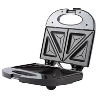 Sandwichera 2 Sandwiches, Placas Antiadherentes, Tostado Perfecto, MS3080, Mesko