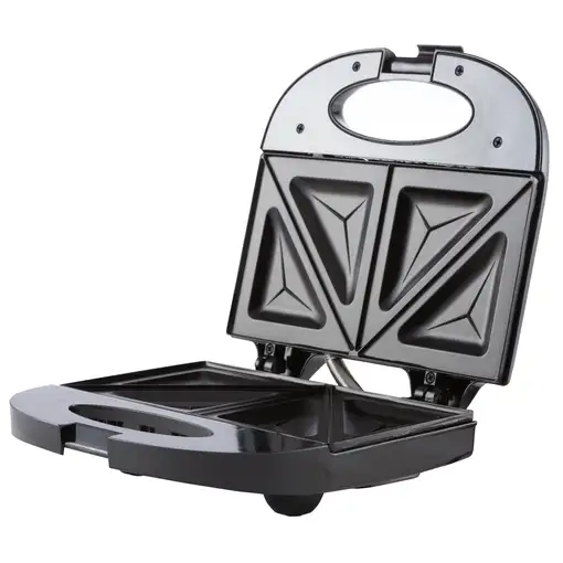 Sandwichera 2 Sandwiches, Placas Antiadherentes, Tostado Perfecto, MS3080, Mesko