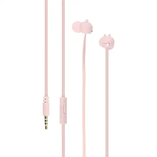 Auriculares internos Tellur Pixy, estuche de transporte, rosa
