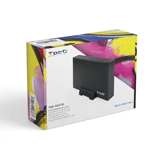 TooQ CAJA HDD 3,5\ SATA A USB 2.0/3.0 NEGRA