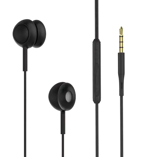 Auriculares internos con cable Tellur Basic Gamma con micrófono, negro