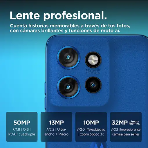 Smartphone Motorola edge 50 Neo 16,1 cm (6.36'') 5G 512GB/12GB RAM azul MOTOROLA