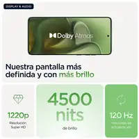 Motorola edge 60 16,9 cm (6.67'') SIM doble Android 15 5G USB Tipo C 8 GB 256 GB 52