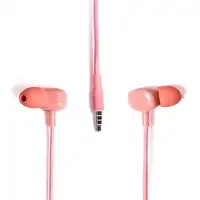 Auriculares internos con cable Tellur Basic Sigma con micrófono, rosa