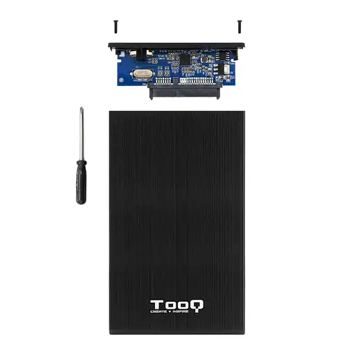 TooQ CAJA HDD 2,5\ SATA A USB 2.0/USB 3.0 NEGRA