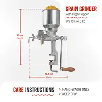 Molino Cereales Manual Hierro Fundido para Moler Café, Maíz, Victoria, 30025