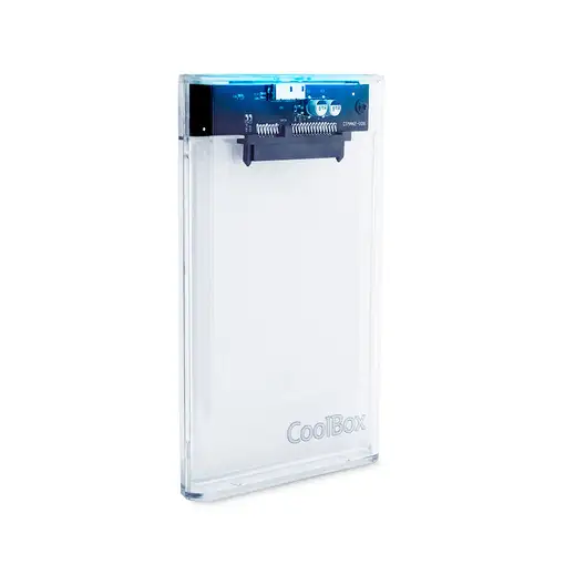 CoolBox CAJA/CARCASA HDD/SSD 2.5'' SLIMCHASE SCT-2533 USB3.2 GEN1 TRANSPARENTE
