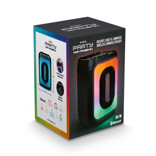 Altavoz Bluetooth luminoso 30W inalambrico BIGBEN PARTYBTHPS2
