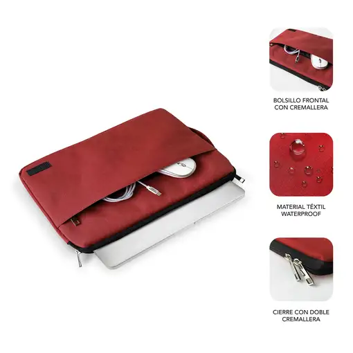 Funda Ordenador 15.6\ Urban  Rojo