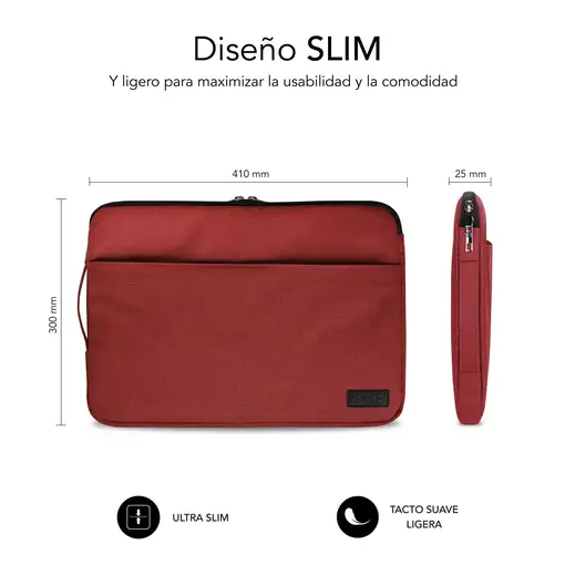 Funda Ordenador 15.6\ Urban  Rojo