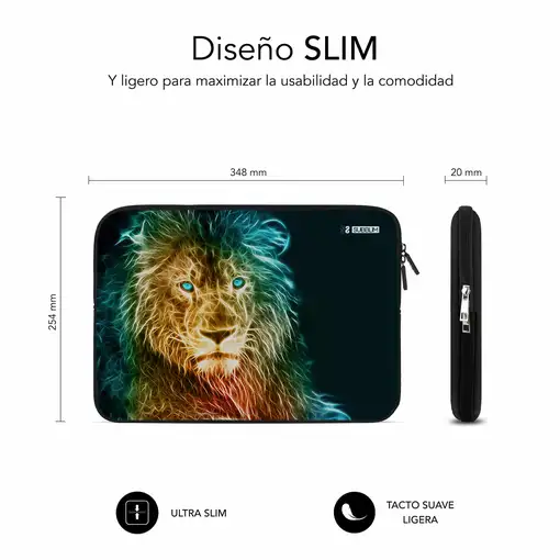 Funda Ordenador Neopreno Trendy Sleeve Neo Lion 13,3 a 14\
