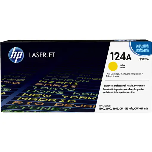 HP Cartucho de tóner original LaserJet 124A amarillo