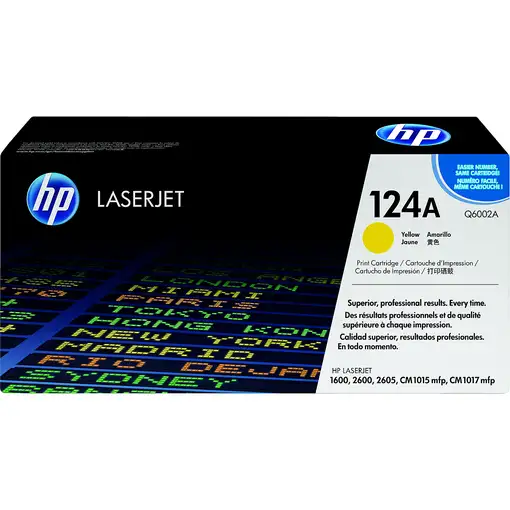 HP Cartucho de tóner original LaserJet 124A amarillo