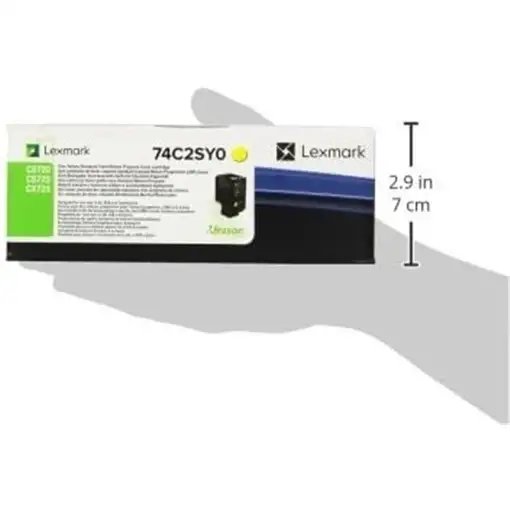 Lexmark 74C2SY0 cartucho de tóner 1 pieza(s) Original Amarillo