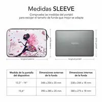 Funda Ordenador Neopreno Trendy Sleeve Neo Hada 15.6\