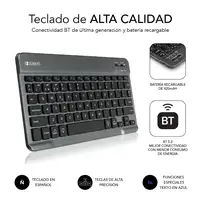 Funda Con Teclado Samsung Gt A8 10.5“ X200/205 Keytab Pro Bt Negra