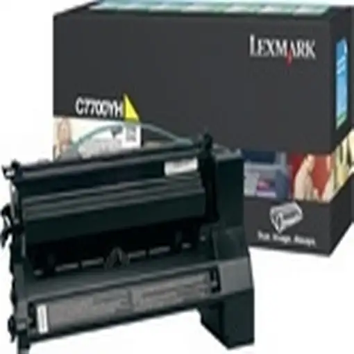 Lexmark Yellow High Yield Return Program Print Cartridge for C770/C772 cartucho de