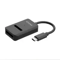 AISENS USB-C Dock M.2 (NGFF) ASUC-M2D011-BK SATA/NVMe A USB3.1 Gen2, Negra
