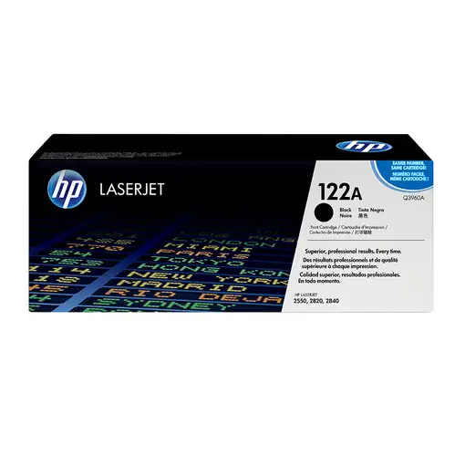 HP 122A Black Original LaserJet Toner Cartridge cartucho de tóner 1 pieza(s) Negro