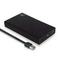 Ewent EW7056 caja para disco duro externo Caja de disco duro (HDD) Negro 3.5\