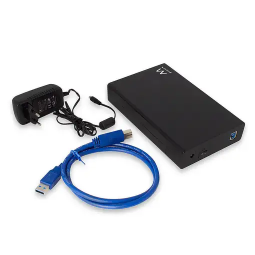 Ewent EW7056 caja para disco duro externo Caja de disco duro (HDD) Negro 3.5\