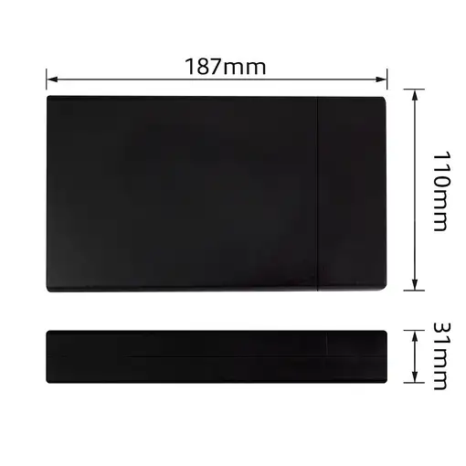Ewent EW7056 caja para disco duro externo Caja de disco duro (HDD) Negro 3.5\