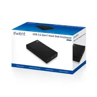 Ewent EW7056 caja para disco duro externo Caja de disco duro (HDD) Negro 3.5\
