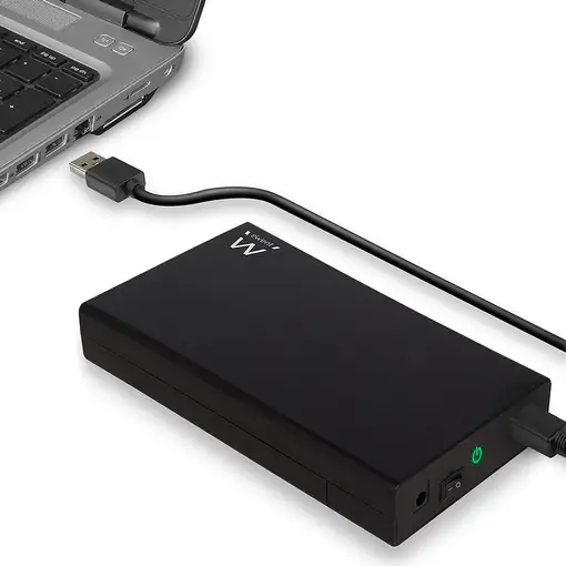 Ewent EW7056 caja para disco duro externo Caja de disco duro (HDD) Negro 3.5\