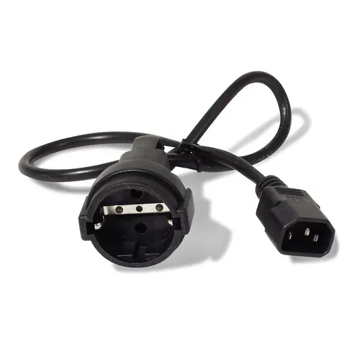 APC AP9880 cable de transmisión Negro 0,6 m IEC C14 CEE7/7