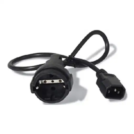 APC AP9880 cable de transmisión Negro 0,6 m IEC C14 CEE7/7