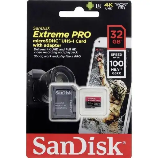 SanDisk Extreme Pro 32 GB MicroSDHC UHS-I Clase 10
