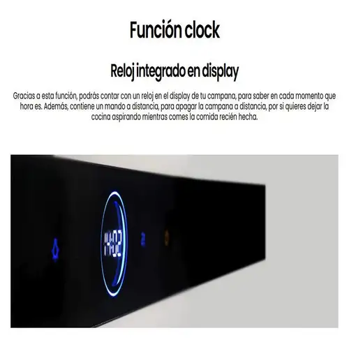 Campana CMPT-A90I – Inox, 90cm, 800m³/h, 250W, T Invertida INFINITON