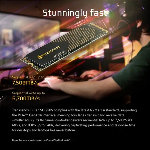 Transcend 250S 2 TB M.2 PCI Express 4.0 NVMe 3D NAND
