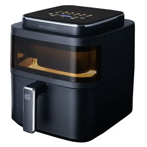 Freidora de aire de 6L y 1400W con 12 programas de cocina predefinidos