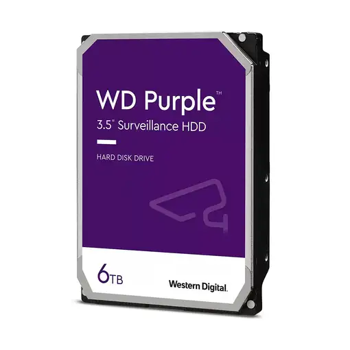 Western Digital Purple disco duro interno 6 TB 5400 RPM 256 MB 3.5'' Serial ATA III Western Digital Purple disco duro interno 6 TB 5400 RPM 256 MB 3.5'' Serial ATA III