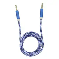 Cable de audio Tellur Basic aux jack de 3,5 mm, 1 m, azul