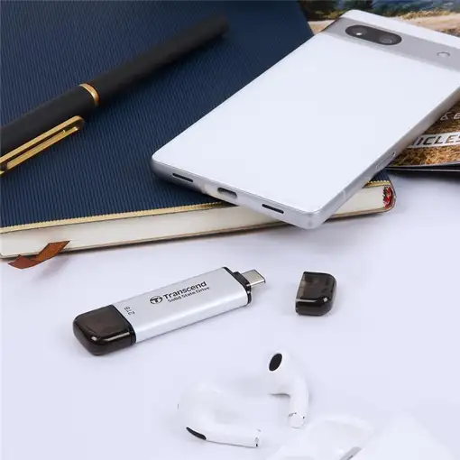 Transcend ESD310 512 GB USB tipo A a USB tipo C 3.2 Gen 2 (3.1 Gen 2) Plata